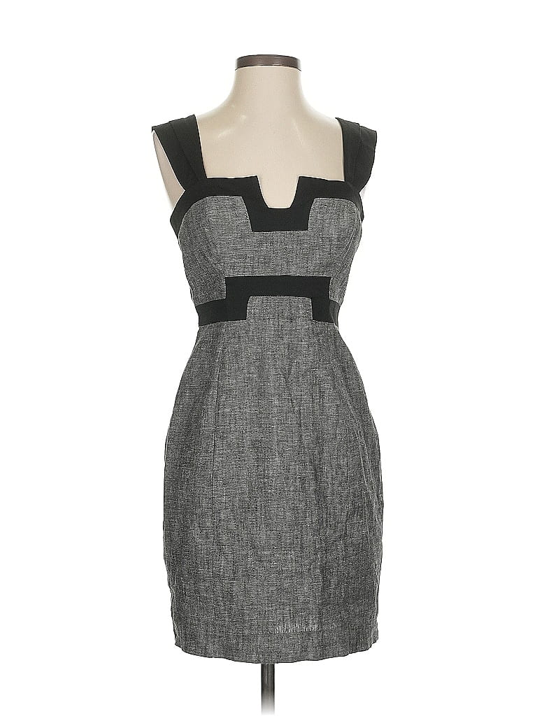 Black Halo Tweed Gray Black Cocktail Dress Size XS - photo 1
