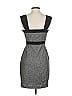 Black Halo Tweed Gray Black Cocktail Dress Size XS - photo 2