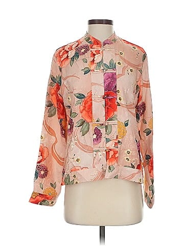Chico's Design Long Sleeve Silk Top (view 1)
