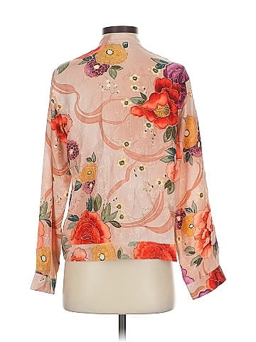 Chico's Design Long Sleeve Silk Top (view 2)