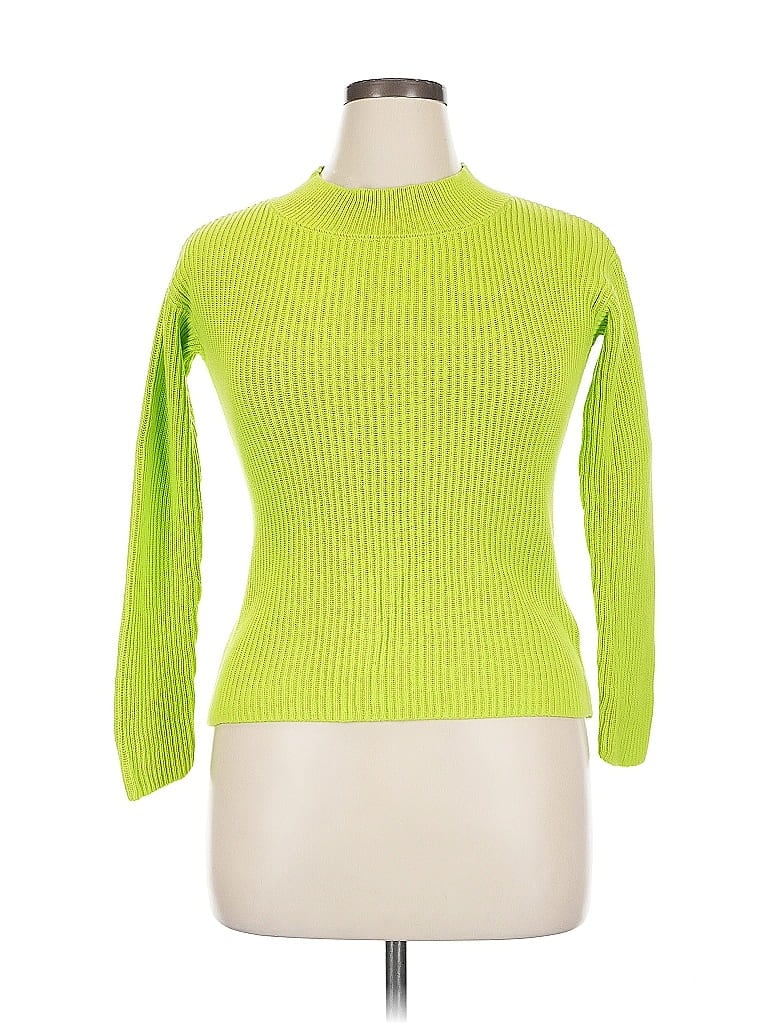 Pre-owned Amazon Essentials Turtleneck Sweater In Green