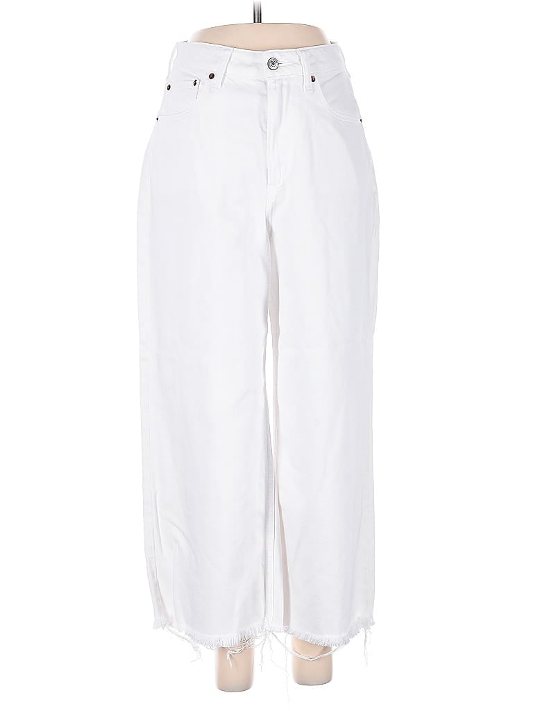ABERCROMBIE & FITCH Pre-owned Casual Pants In White
