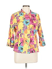 Peck & Peck 3/4 Sleeve Button Down Shirt