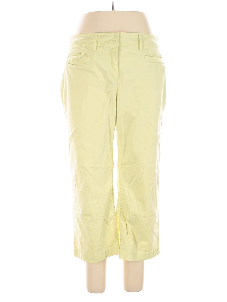 Pre-owned Tommy Hilfiger Casual Pants In Yellow