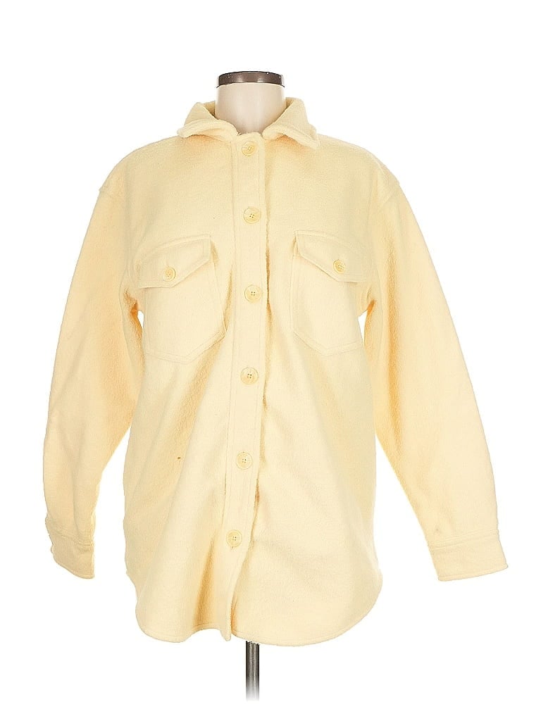 Pre-owned J By Joie Fleece Jacket In Yellow