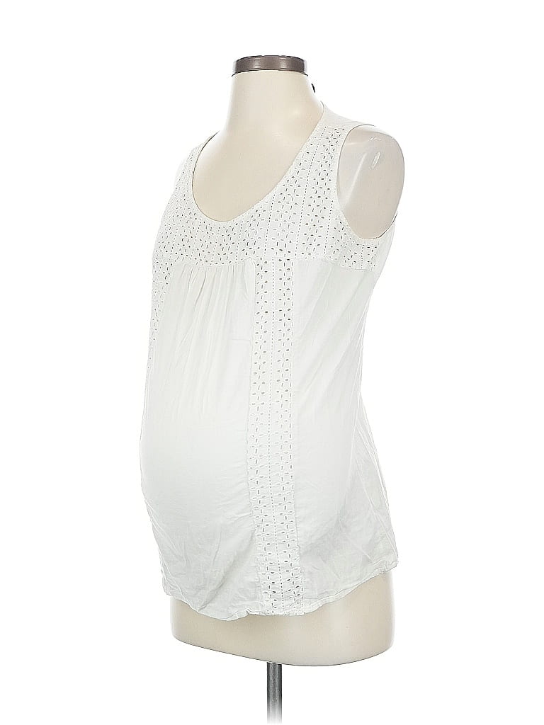 Pre-owned Old Navy - Maternity Sleeveless Blouse In White