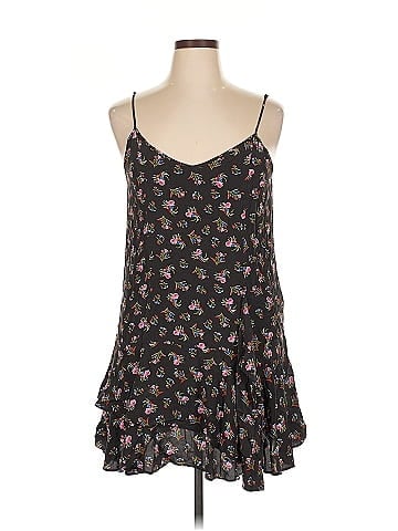 Thakoon Collective Black Watercolor Floral Dress (view 1)
