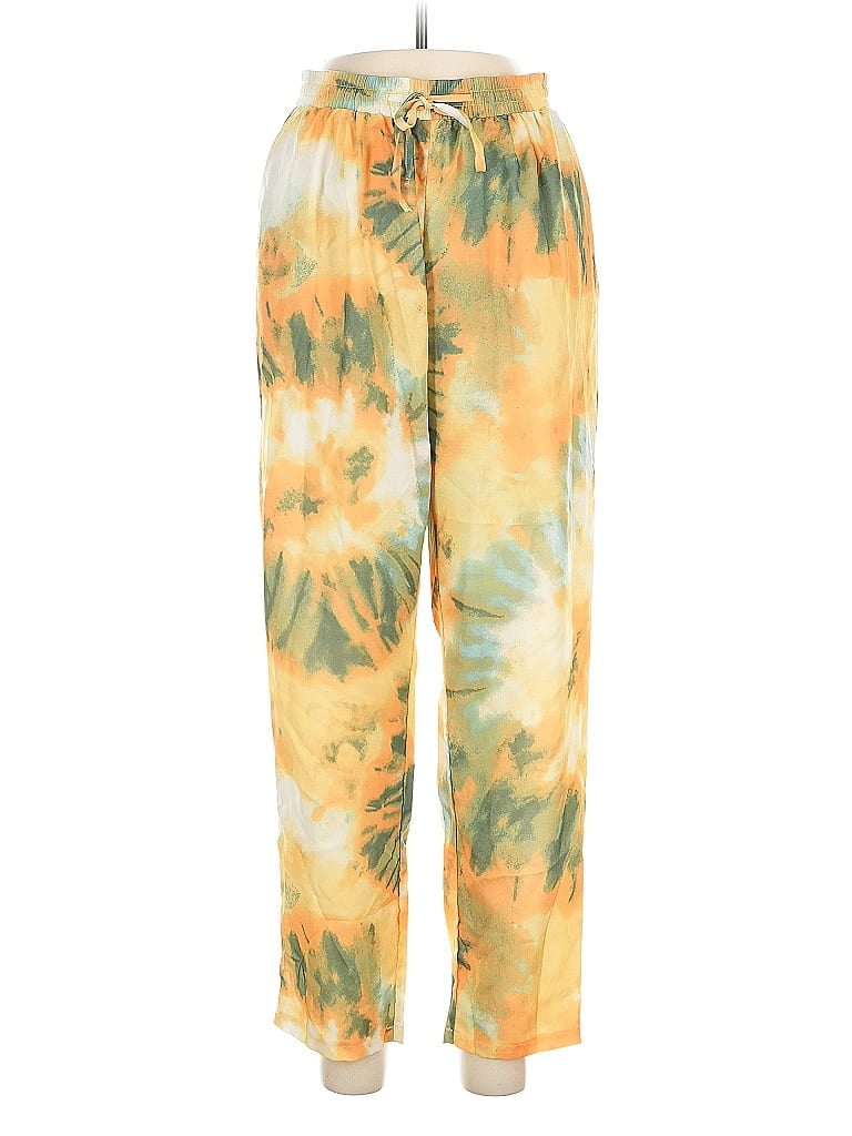 Pre-owned Prettylittlething Casual Pants In Yellow