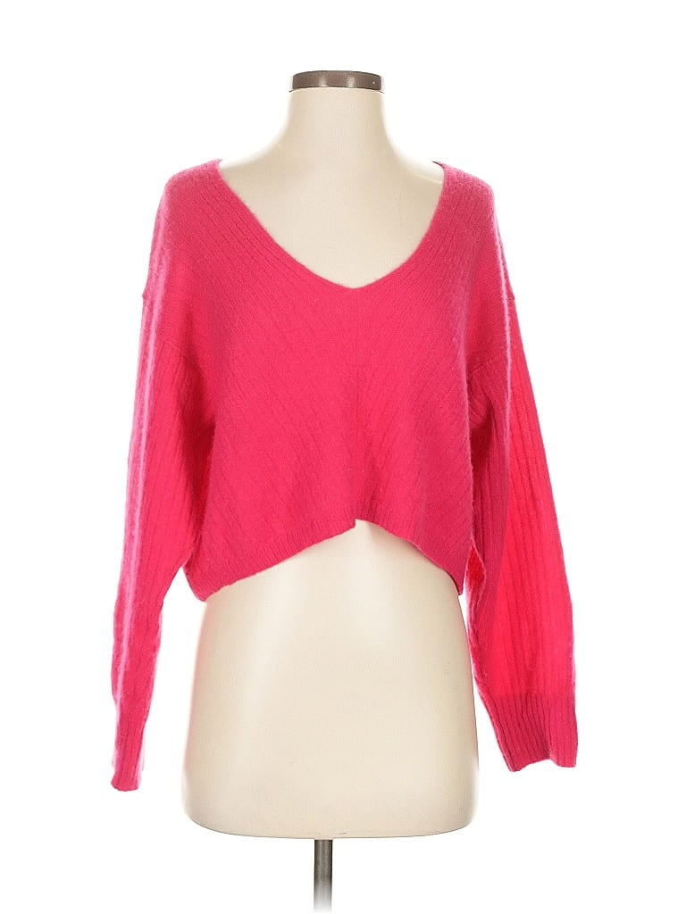 Pre-owned Free People Pullover Sweater In Pink