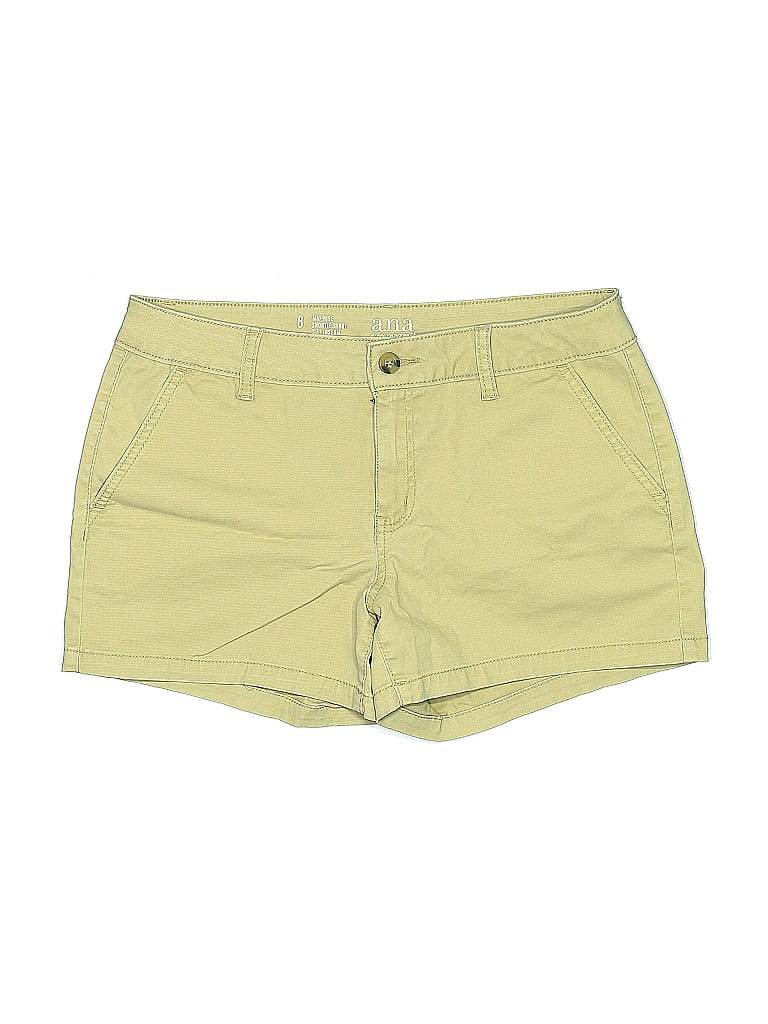 Pre-owned A.n.a. A New Approach Khaki Shorts In Yellow