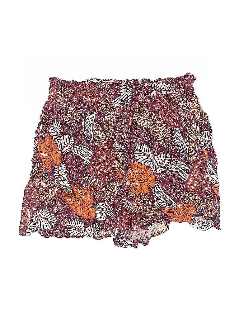 Pre-owned B.o.g. Collective Shorts In Burgundy