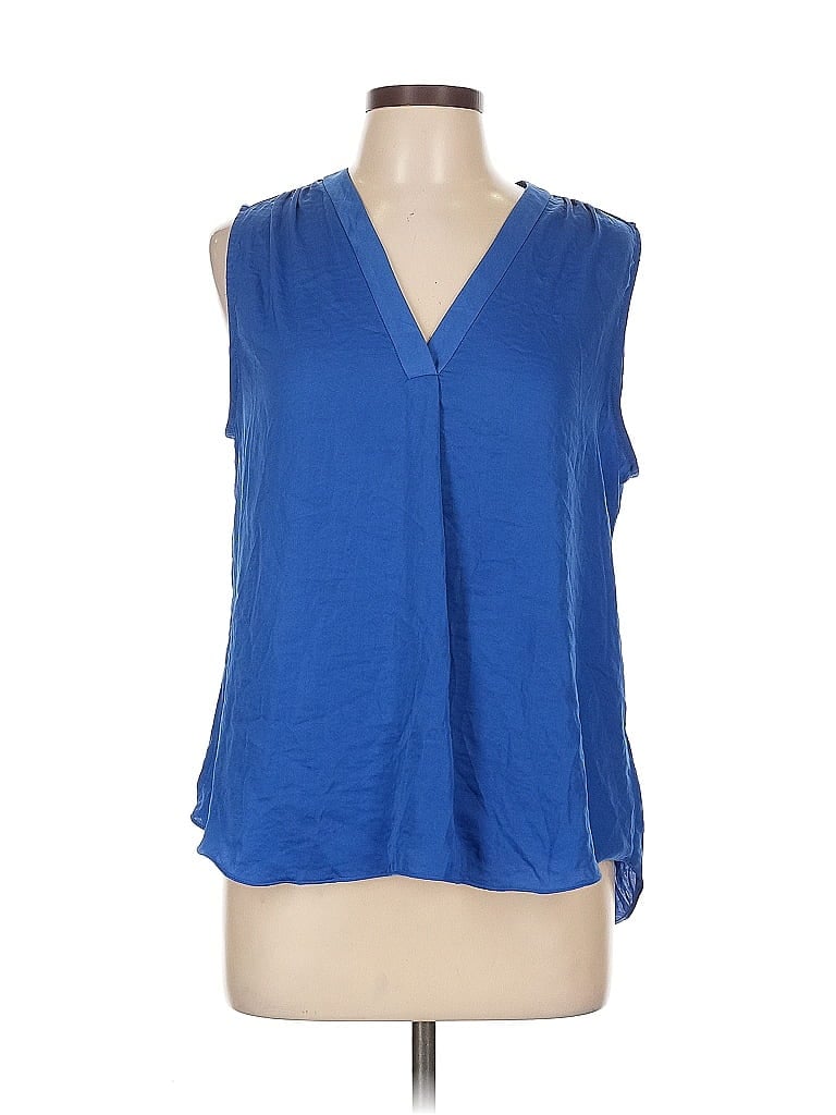 VINCE CAMUTO Pre-owned Sleeveless Blouse In Blue