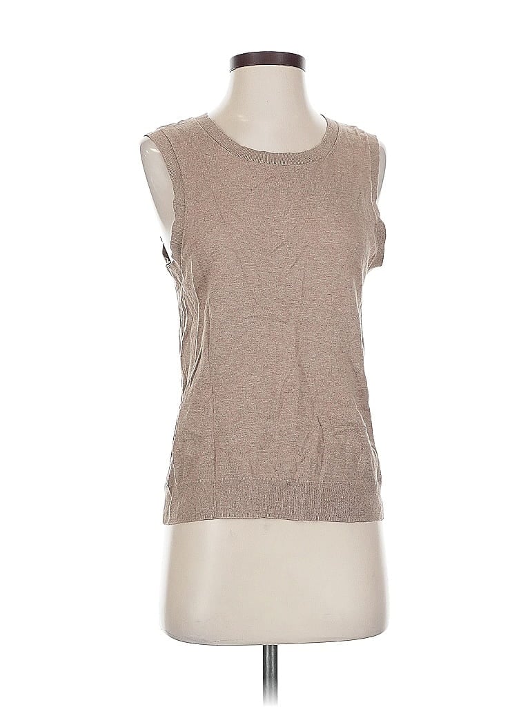 Pre-owned J.crew Factory Store Sweater Vest In Brown
