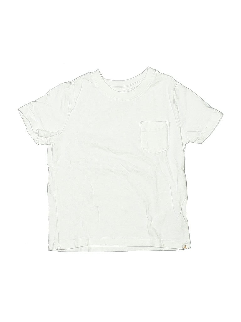 Pre-owned Baby Gap Kids' Short Sleeve T-shirt In White