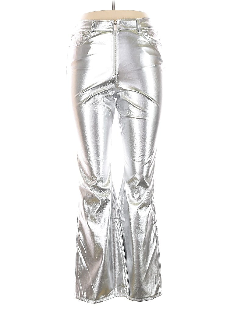 Pre-owned Love, Fire Casual Pants In Silver