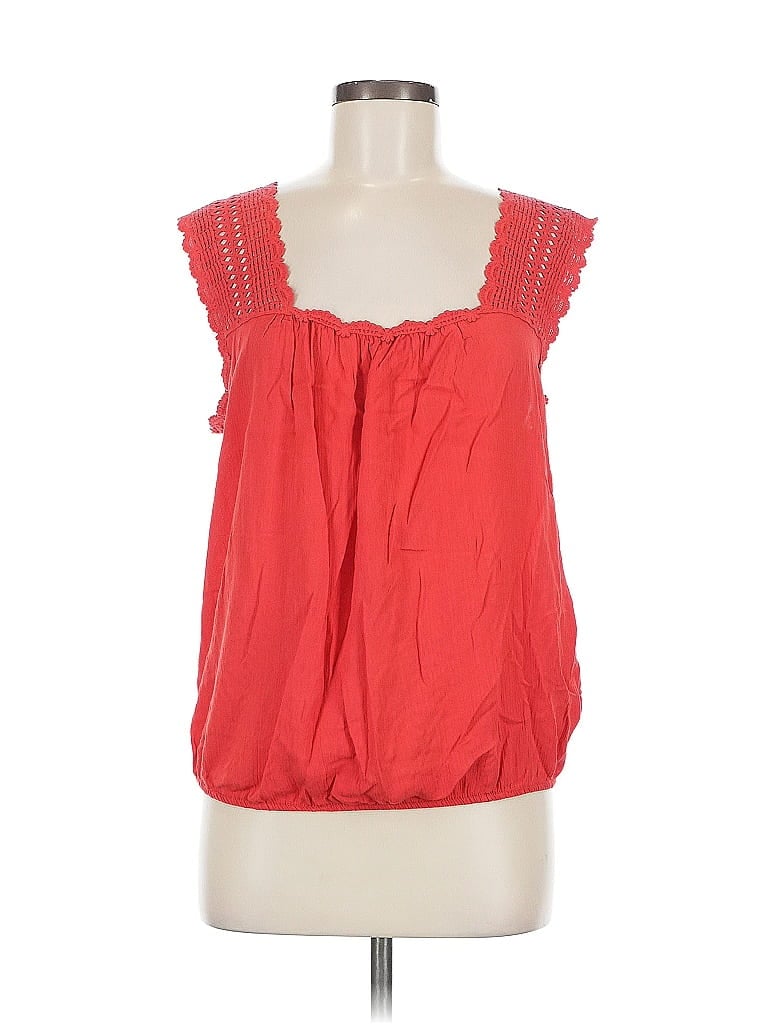 Pre-owned Max Studio Sleeveless Blouse In Orange