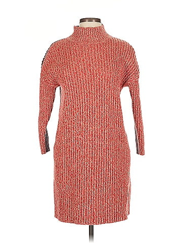 Jil Sander Navy Colorblock Knit Shift (view 1)
