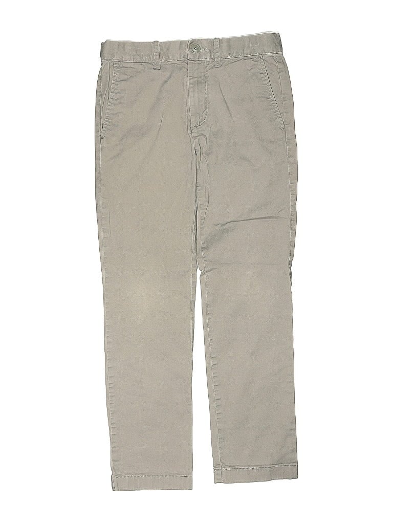 Pre-owned Crewcuts Kids' Khaki Pant In Gray