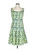 Akris Punto 100% Cotton Paisley Green Casual Dress Size 10 - photo 1