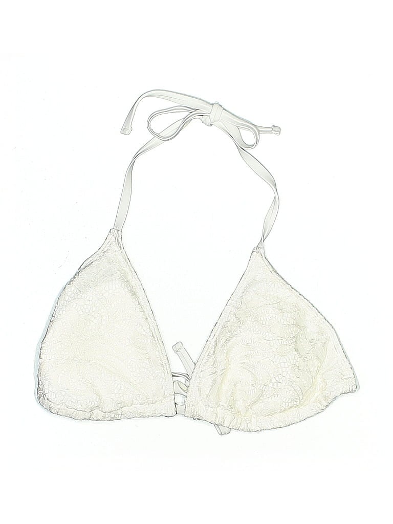 Pre-owned Unbranded Swimsuit Top Ivory Swimwear In White