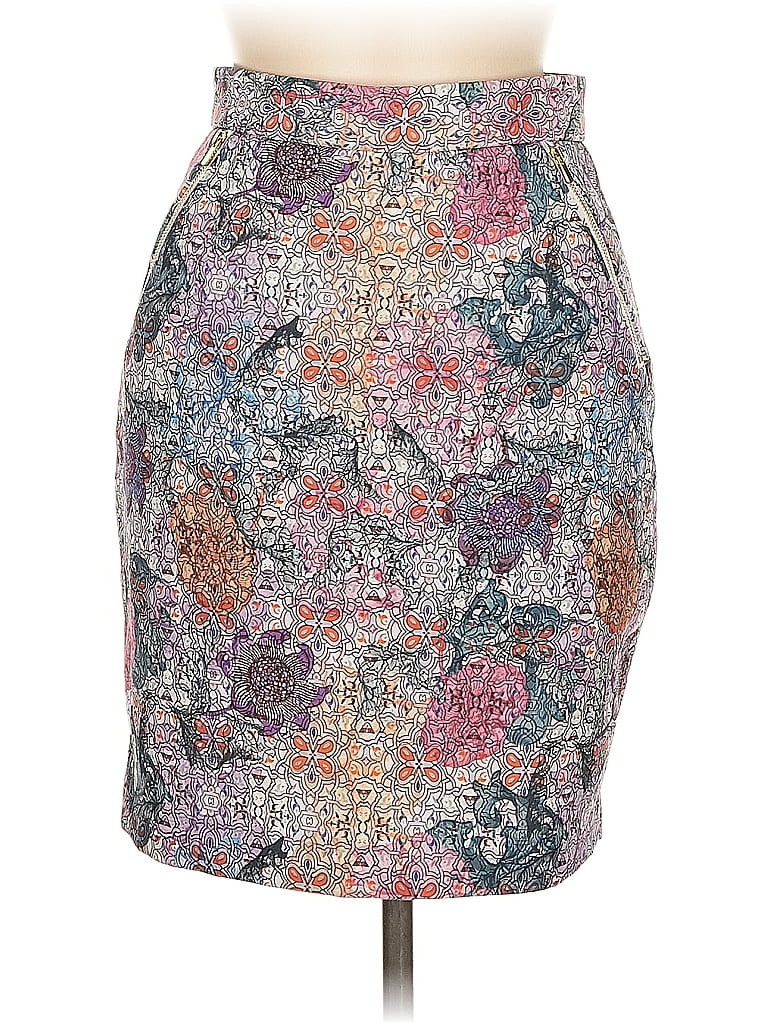 Pre-owned H&m Casual Skirt In Gray