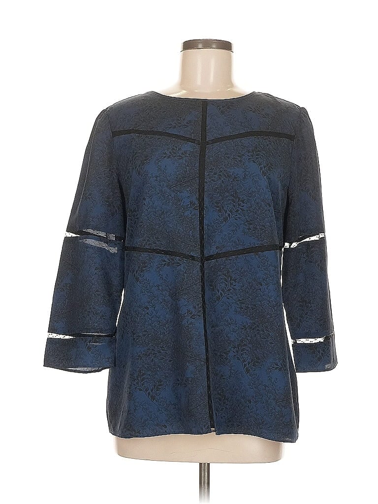 BANANA REPUBLIC Pre-owned 3/4 Sleeve Blouse In Blue