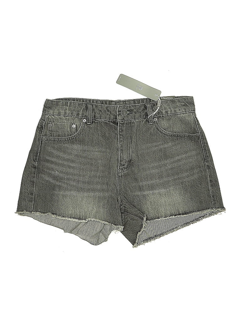 Tractr Denim Shorts In Green