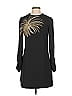 Victoria Victoria Beckham 100% Polyester Graphic Black Graphic Straight Shift Size 4 - photo 1