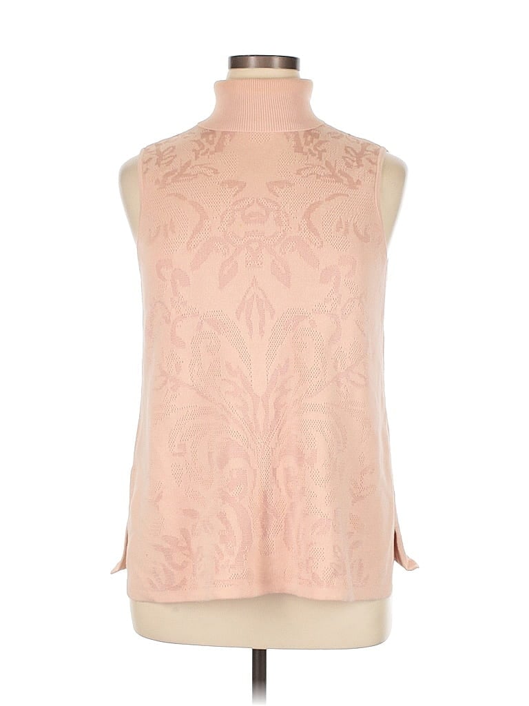 Pre-owned Chico's Sweater Vest In Pink