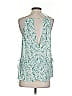 H&M 100% Polyester Green Sleeveless Blouse Size XS - photo 2