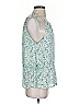 H&M 100% Polyester Green Sleeveless Blouse Size XS - photo 4