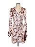 Alexis 100% Polyester Paisley Ivory Purple Kari Dress Size XS - photo 1