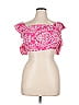 Unbranded 100% Polyester Pink Short Sleeve Top Size XL - photo 1