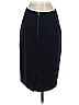 Magaschoni Solid Black Blue Formal Skirt Size 2 - photo 2