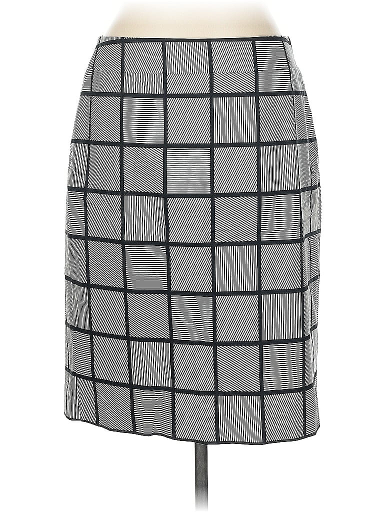 Pre-owned Ann Taylor Factory Casual Skirt In Gray