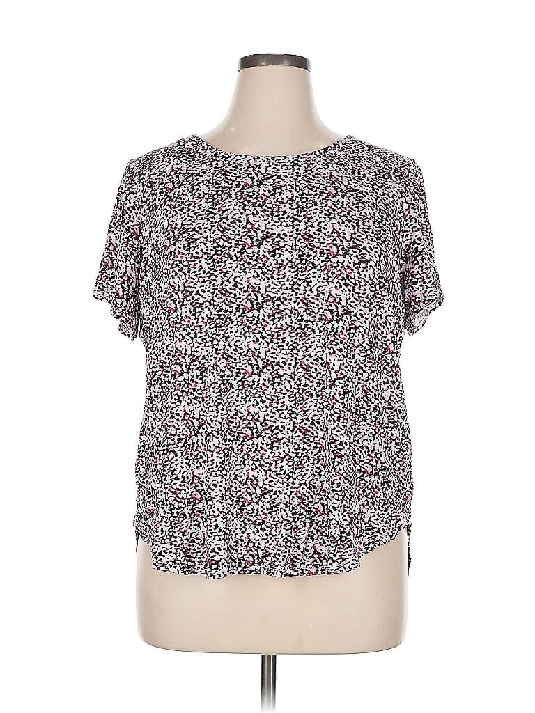 Pre-owned Philosophy Republic Clothing Short Sleeve Blouse In Pink