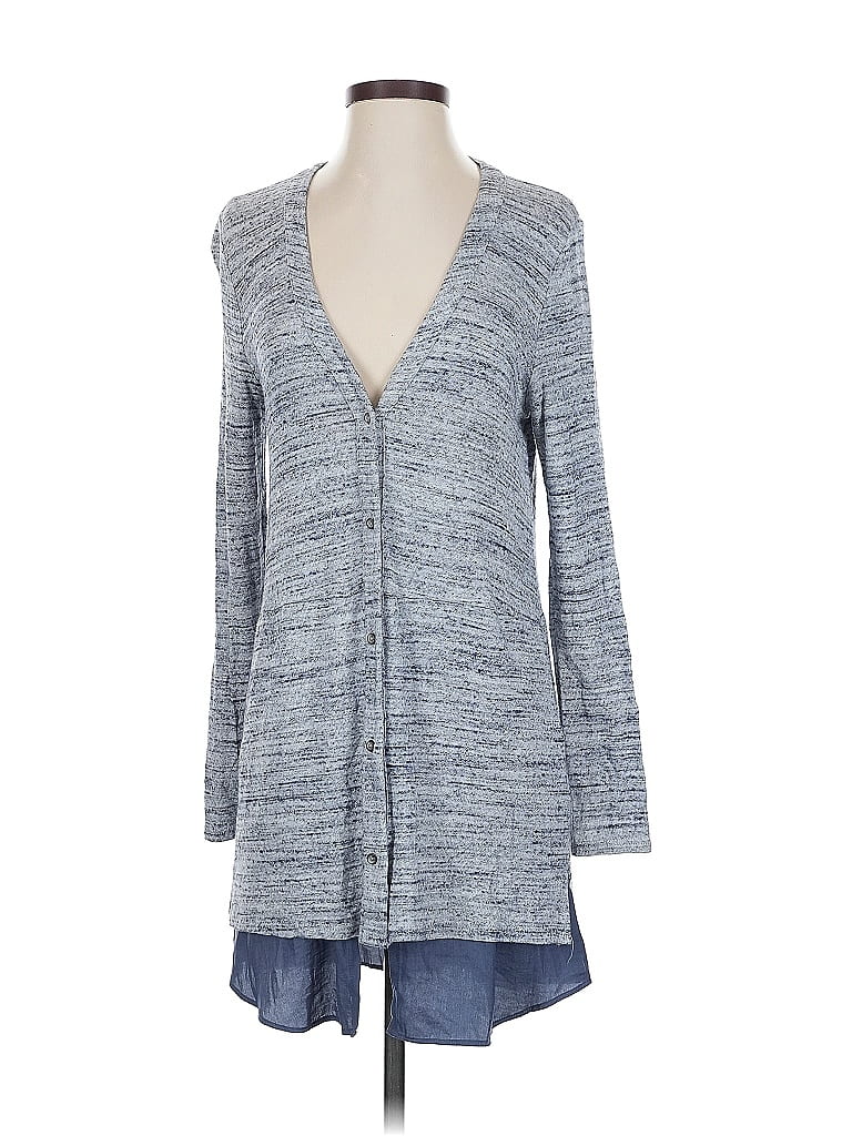 Pre-owned Left Coast By Dolan Cardigan Sweater In Blue
