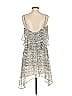 BCBGeneration 100% Polyester Print Silver White Cocktail Dress Size S - photo 2