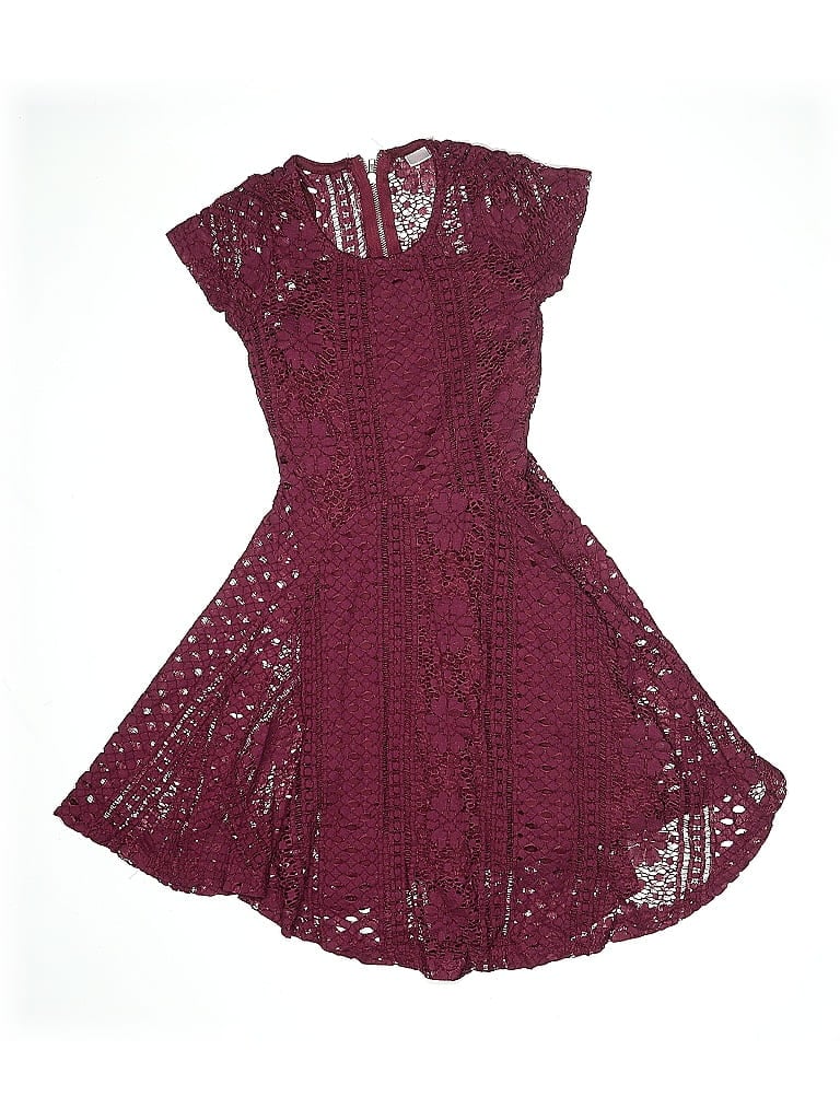 Pre-owned Unbranded Kids' Dress In Burgundy