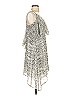 BCBGeneration 100% Polyester Print Silver White Cocktail Dress Size S - photo 4