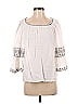 Max Studio White 3/4 Sleeve Blouse Size S - photo 1