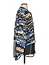 DKNYC 100% Polyester Animal Print Blue Long Sleeve Blouse Size S (estimated) - photo 4