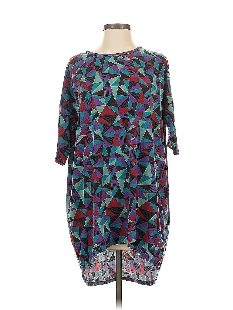 LULAROE Pre-owned 3/4 Sleeve T-shirt In Blue