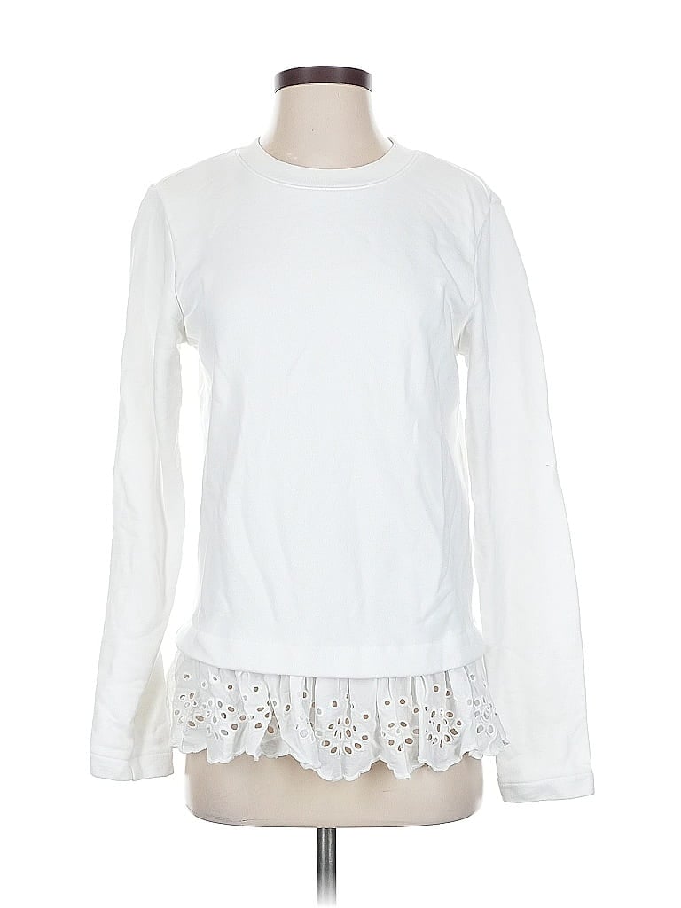 Pre-owned Banana Republic Sweatshirt In White