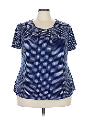 NY Collection Short Sleeve Blouse (view 1)