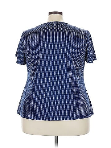 NY Collection Short Sleeve Blouse (view 2)