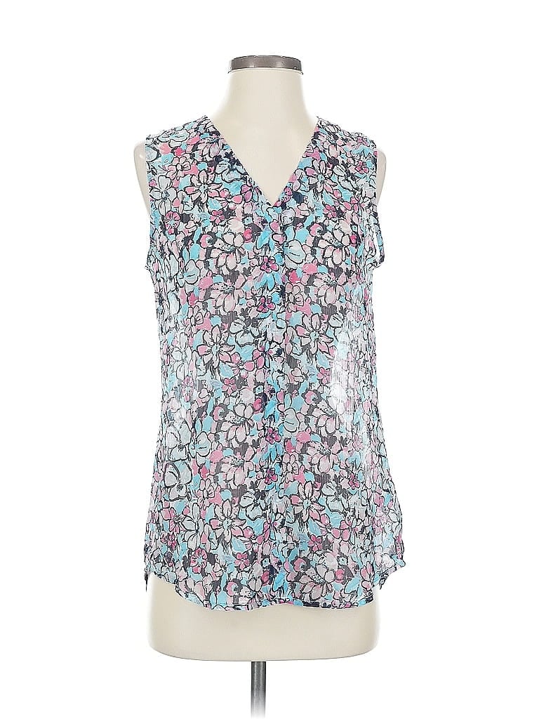Pre-owned Kut From The Kloth Sleeveless Blouse In Blue