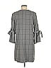 Waverly Grey Plaid Gray Tie Sleeve Plaid Shift Size M - photo 2