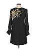 Victoria Victoria Beckham 100% Polyester Black Graphic Straight Shift Size Med (2) - photo 1