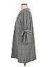 Waverly Grey Plaid Gray Tie Sleeve Plaid Shift Size M - photo 5